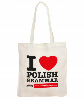 Cloth bag "I love Polish grammar"