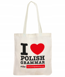 Tasche "I love Polish grammar"