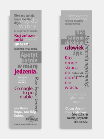  Lesezeichen "Polnische Sprichwörter"