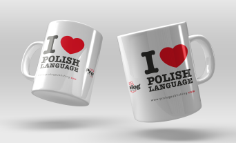 Becher "I love Polish language"