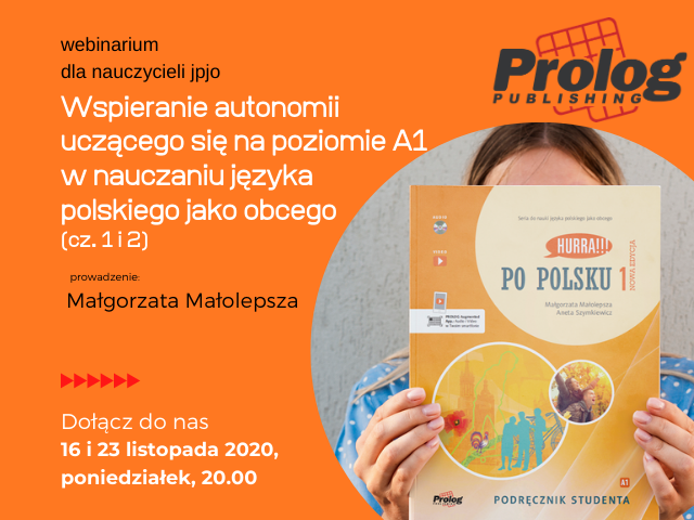 Webinarium: Wspieranie autonomii uczącego się na poziomie A1 w nauczaniu JPJO 
