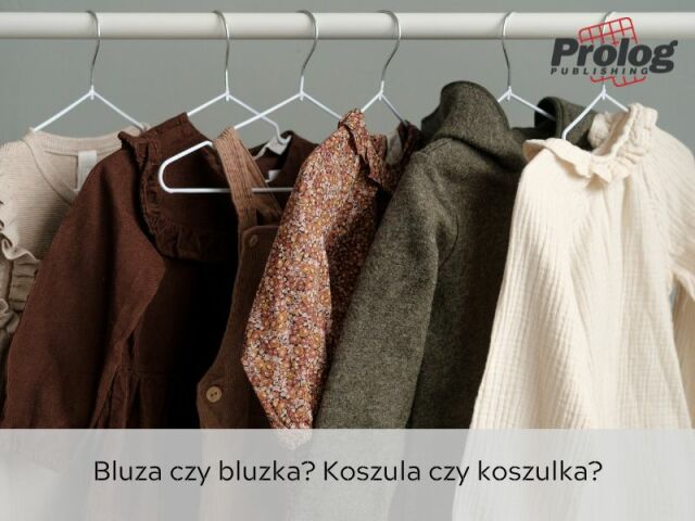 Bluza czy bluzka? Koszula czy koszulka?